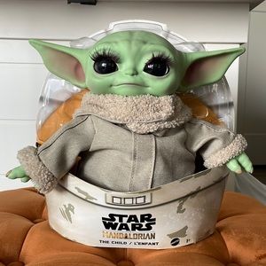 Star Wars The Mandalorian The Child Glam Grogu Plush w purple lashes